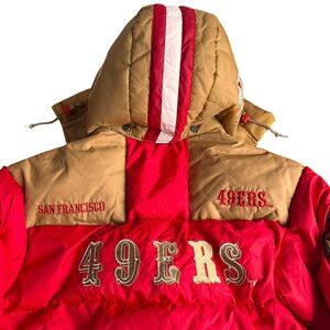Vintage 80s Triple F.A.T. Goose San Francisco 49ers NFL Down Jacket S-L (Unisex)